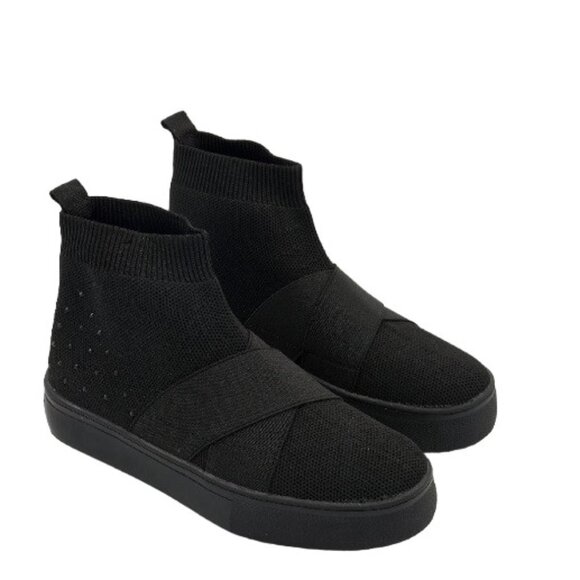 Ecko Red Rhino Logo Beyley Slip On Logo Black Sneaker Booties Size 8 New w/o Box - Picture 2 of 10